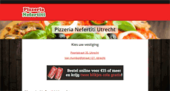 Desktop Screenshot of nefertitipizzeria.nl